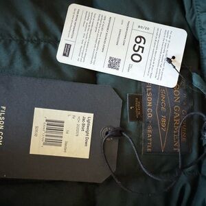 Filson Jac-Shirt Lightweight Down in Dark Green